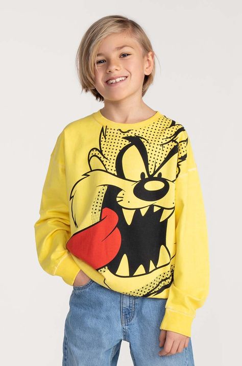 Παιδική βαμβακερή μπλούζα Coccodrillo x Looney Tunes