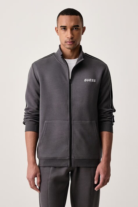 Guess Bluza rozpinana męska z bawełną MICKEY szara Z2YQ10 KB3P2