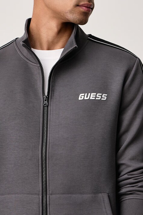 Guess Bluza rozpinana męska z bawełną MICKEY szara Z2YQ10 KB3P2