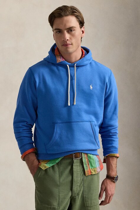 Polo Ralph Lauren sweatshirt men's green color hooded smooth 710766778