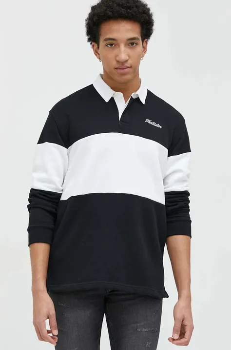 Hollister Co. bluza męska kolor czarny wzorzysta