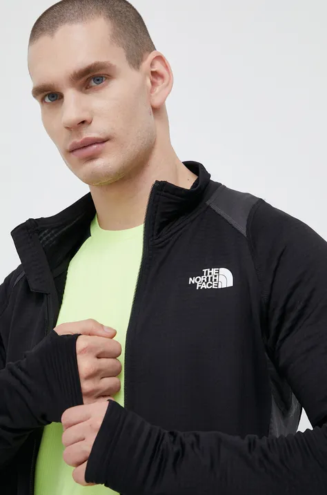 The North Face bluza sportowa kolor czarny gładka
