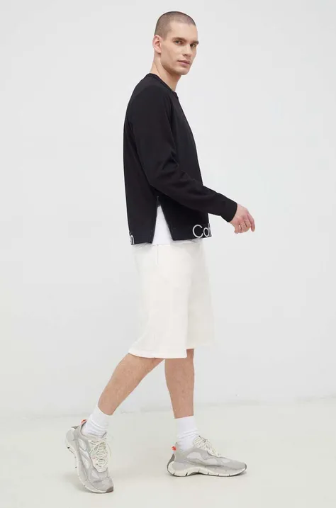 Tréningová mikina Calvin Klein Performance Effect šedá farba, jednofarebná