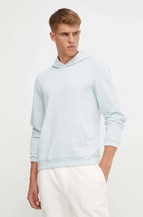 Dukserica Calvin Klein Performance Essentials boja: siva, s kapuljačom, bez uzorka