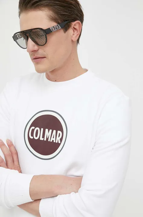 Colmar bluza męska kolor biały z nadrukiem