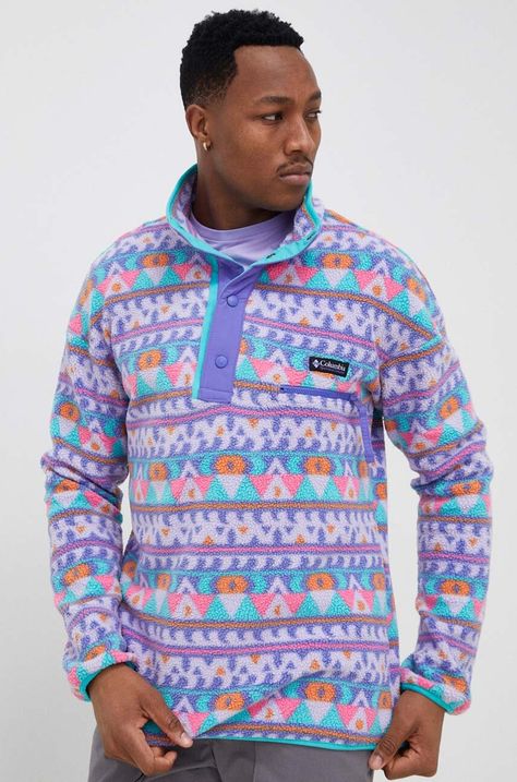 Bluza Columbia moška, vijolična barva