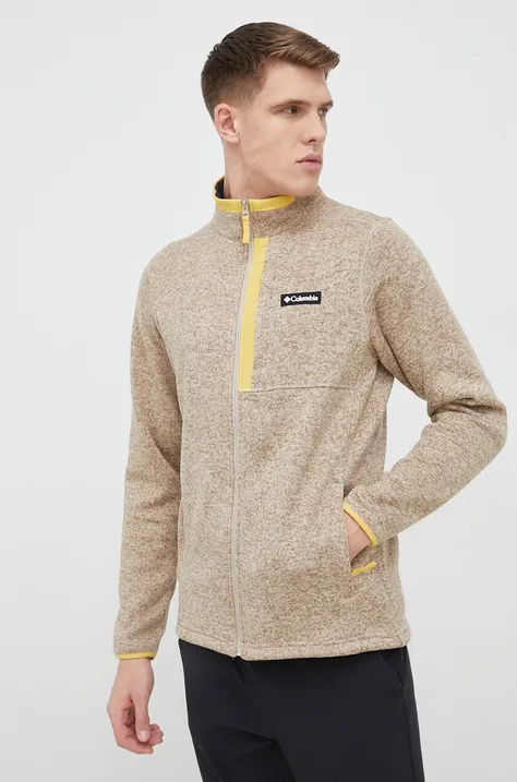 Спортивна кофта Columbia Sweater Weather колір бежевий меланж