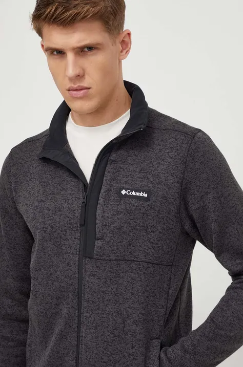 Спортивная кофта Columbia Sweater Weather цвет чёрный меланж