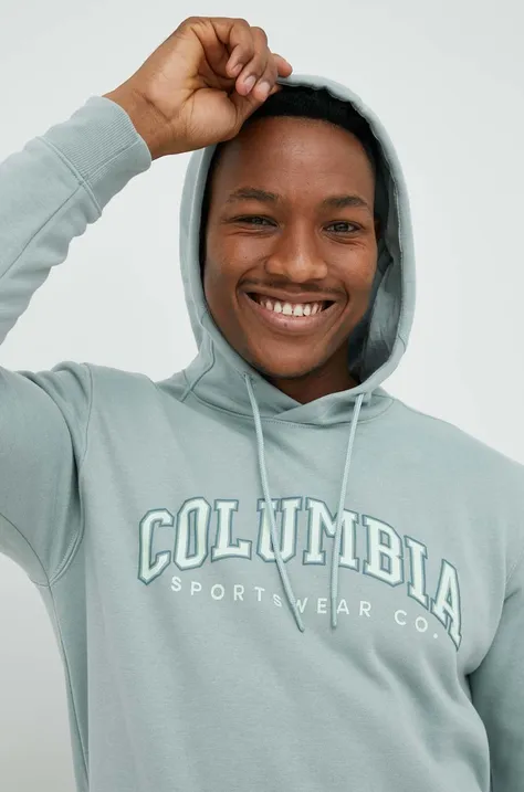 Columbia sweatshirt men's green color