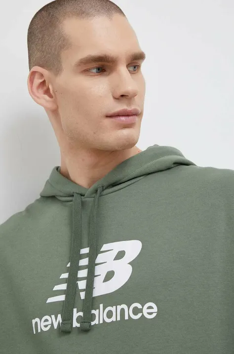 New Balance sweatshirt men's green color
