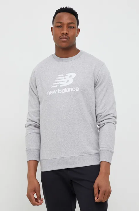 New Balance sweatshirt men's gray color