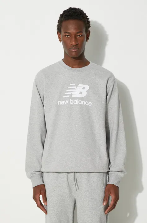 New Balance sweatshirt men's gray color