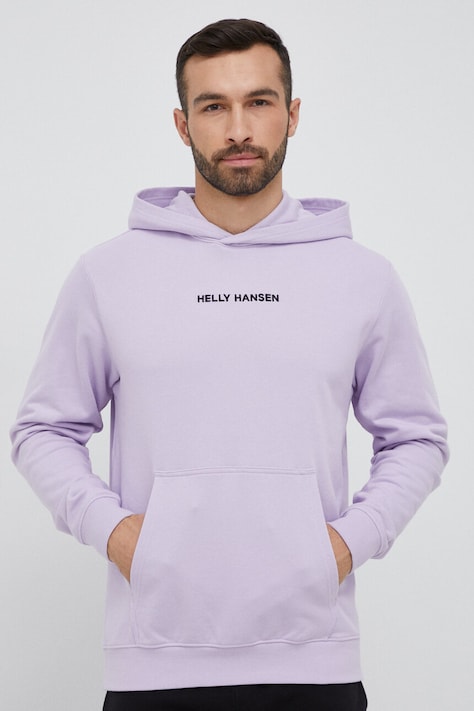 Суичър Helly Hansen в лилаво с качулка апликация 53251 53924