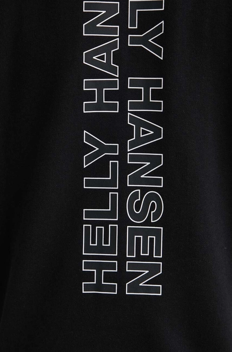 Helly Hansen bluza męska kolor czarny z kapturem z aplikacją 53924