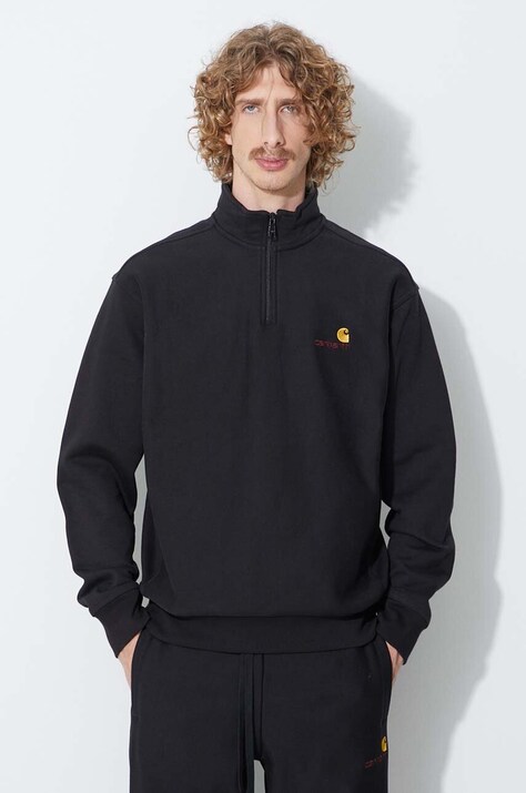 Кофта Carhartt WIP чоловіча колір чорний з аплікацією