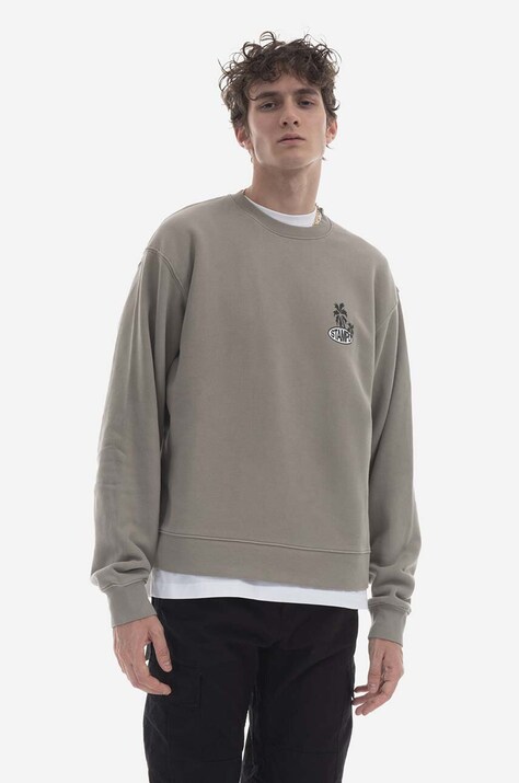 STAMPD cotton sweatshirt men's green color