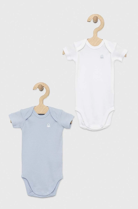 United Colors of Benetton body din bumbac pentru bebelusi 2-pack