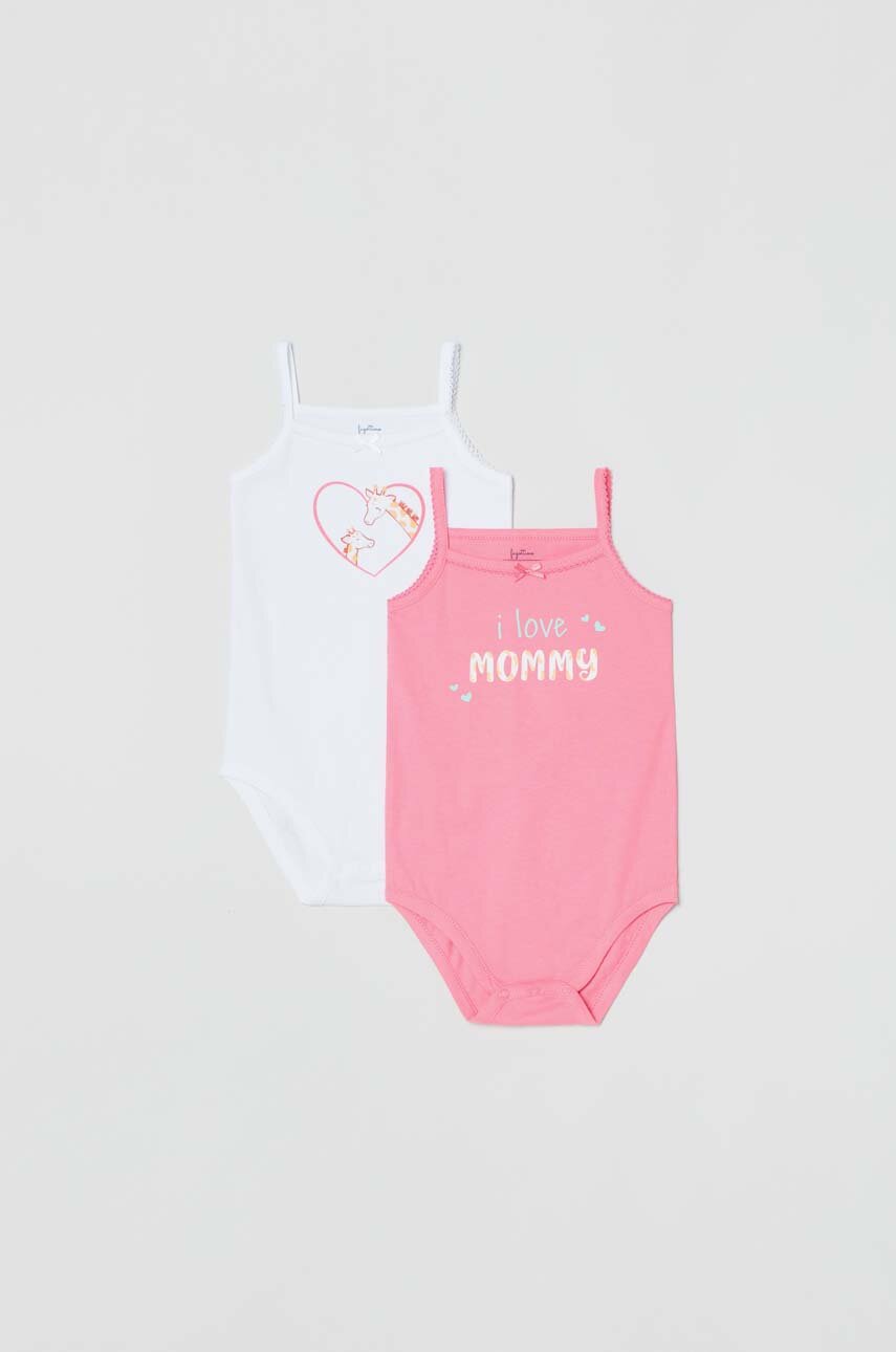 OVS body bawełniane niemowlęce 2-pack