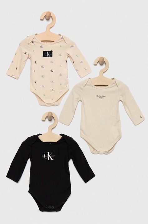 Body za dojenčka Calvin Klein Jeans 3-pack