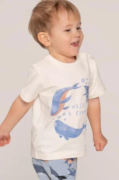 Coccodrillo t-shirt bawełniany niemowlęcy