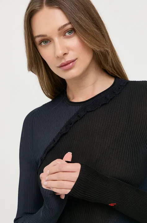 Светр Victoria Beckham жіночий колір чорний легкий