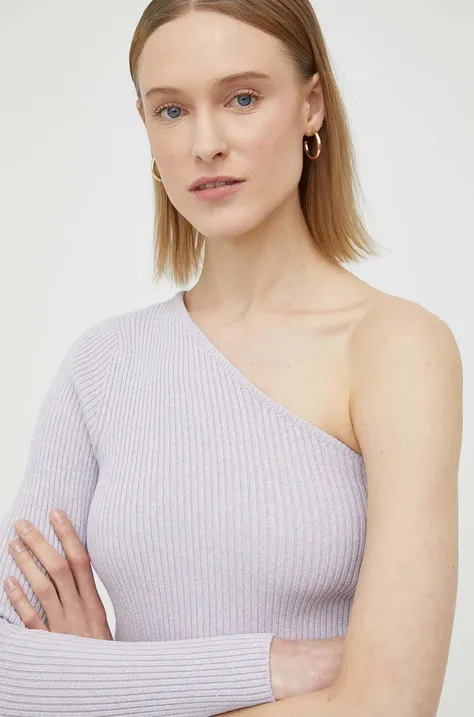 Remain sweter damski kolor fioletowy