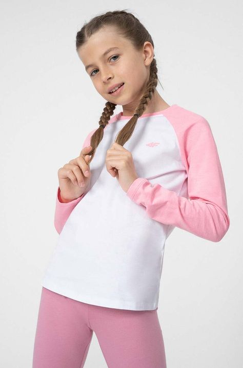 Детска блуза с дълги ръкави 4F F057