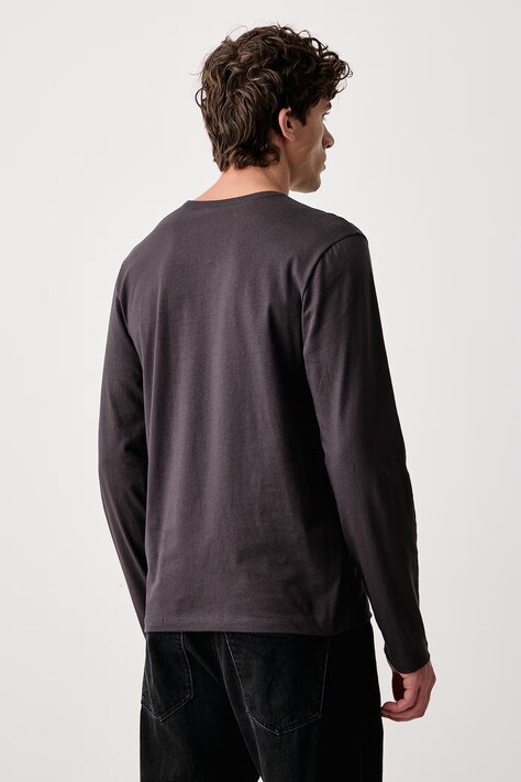 BOSS лонгслів чоловічий бавовняний LSShirtRN 3P Classic 3 шт — SS23-BUM00B, блакитний — фото 5