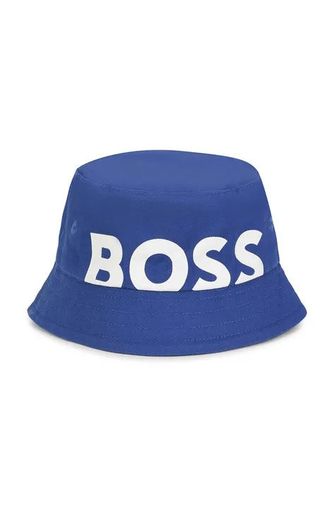 Pamučni dvostrani šešir za djecu BOSS