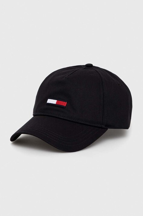 Βαμβακερό καπέλο του μπέιζμπολ Tommy Jeans