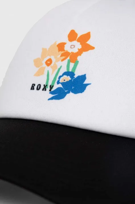 Kšiltovka Roxy bílá barva, vzorovaná