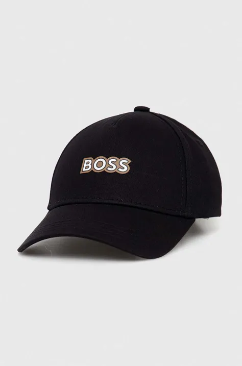 Kapa sa šiltom BOSS boja: crna, s tiskom