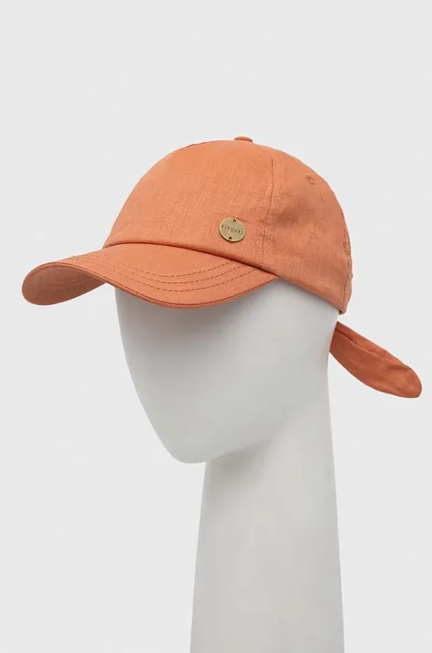 Rip Curl czapka z daszkiem kolor pomarańczowy gładka