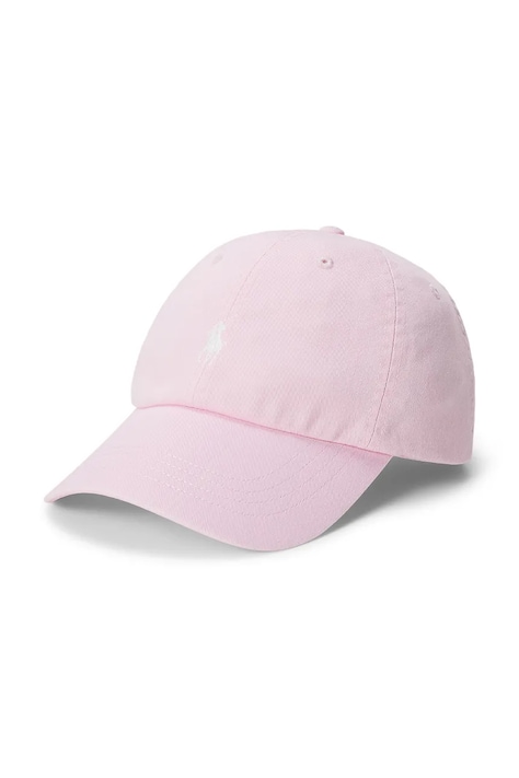 Polo Ralph Lauren baseball kapa pamučna za žene roza 211912843