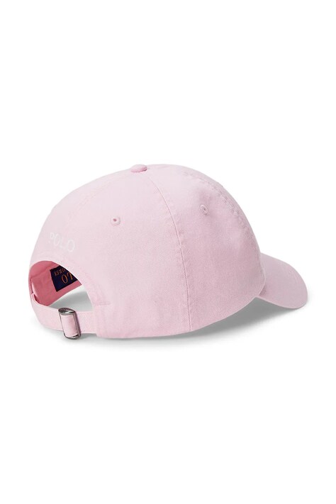 Polo Ralph Lauren czapka bejsbolówka damska bawełniana różowa 211912843