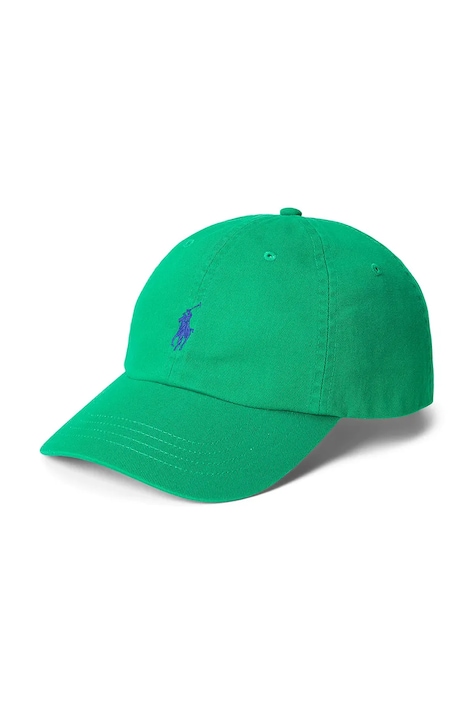 Polo Ralph Lauren бейзболна шапка от памук дамска зелена 211912843