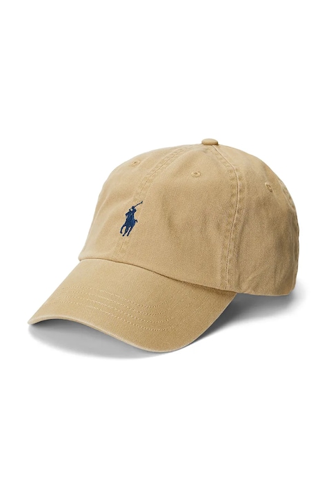Polo Ralph Lauren Καπέλο μπέιζμπολ γυναικείο βαμβακερό μπεζ 211912843