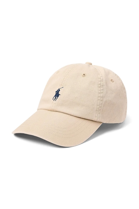 Polo Ralph Lauren бейсболка женская хлопковая бежевая 211912843