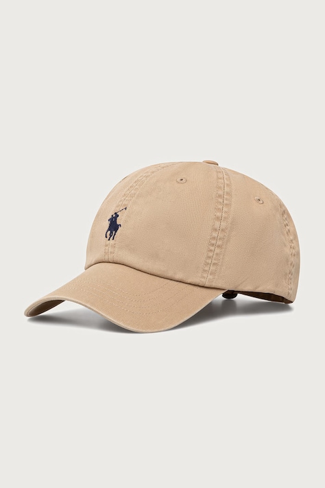 Polo Ralph Lauren baseballová čepice dámská bavlněná béžová 211912843