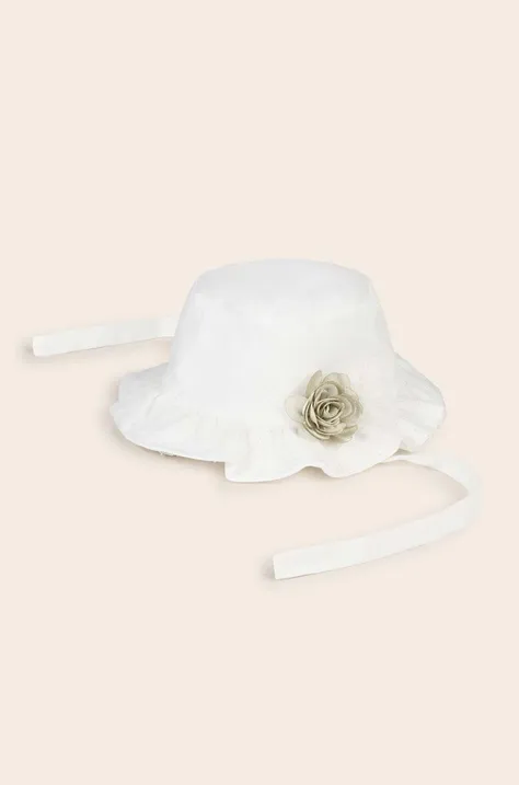 Παιδικό καπέλο Mayoral Newborn χρώμα: μπεζ