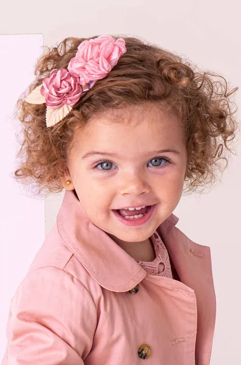 Detská gumička do vlasov Mayoral ružová farba