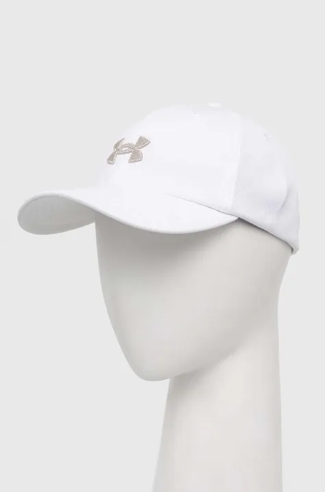 Παιδικό καπέλο μπέιζμπολ Under Armour χρώμα: άσπρο