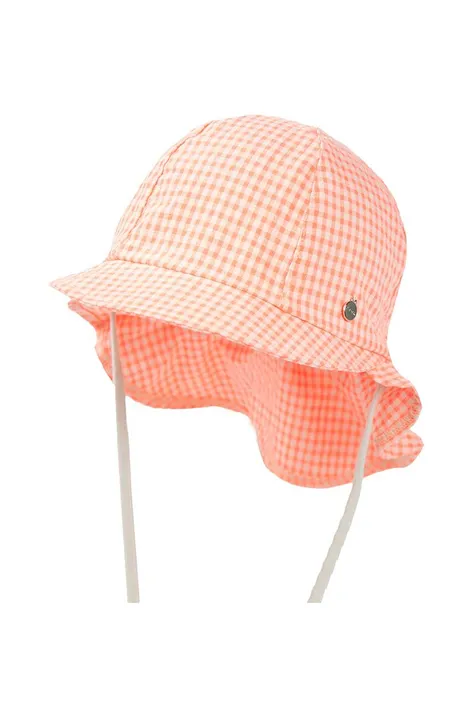Детская хлопковая шляпа Jamiks цвет оранжевый