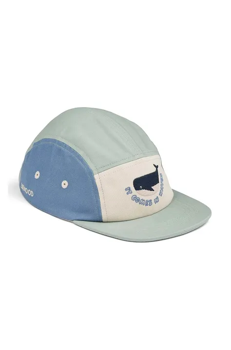 Βαμβακερό καπέλο του μπέιζμπολ Liewood χρώμα: μπεζ