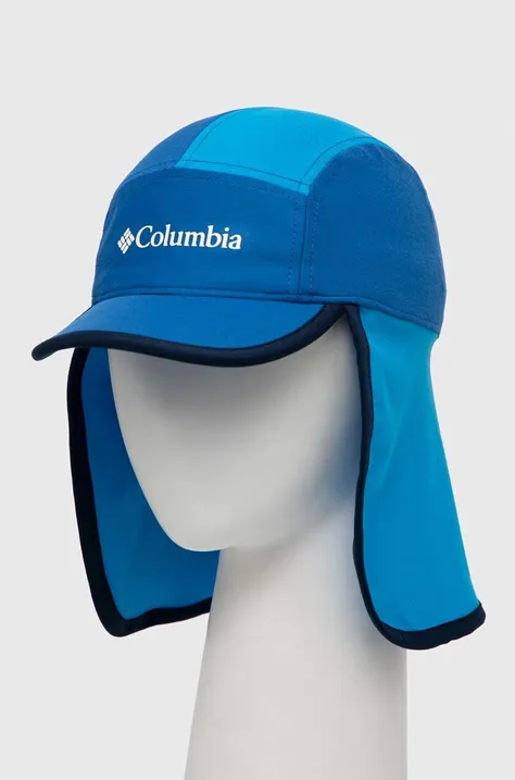 Детска шапка с козирка Columbia Junior II Cachalot в синьо с апликация