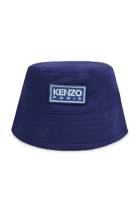 Kenzo Kids palarie copii culoarea albastru marin, bumbac