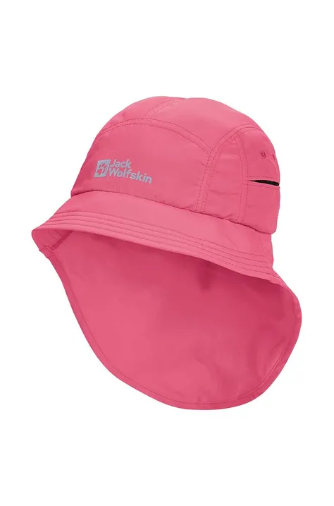 Παιδικό καπέλο Jack Wolfskin VILLI VENT LONG HAT K χρώμα: ροζ