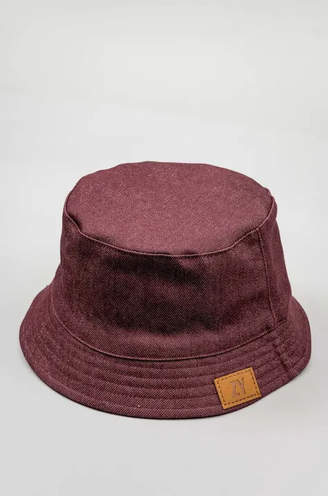 Dječji pamučni šešir zippy boja: bordo, pamučni