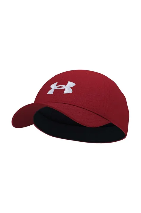 Under Armour czapka z daszkiem dziecięca kolor czerwony z nadrukiem