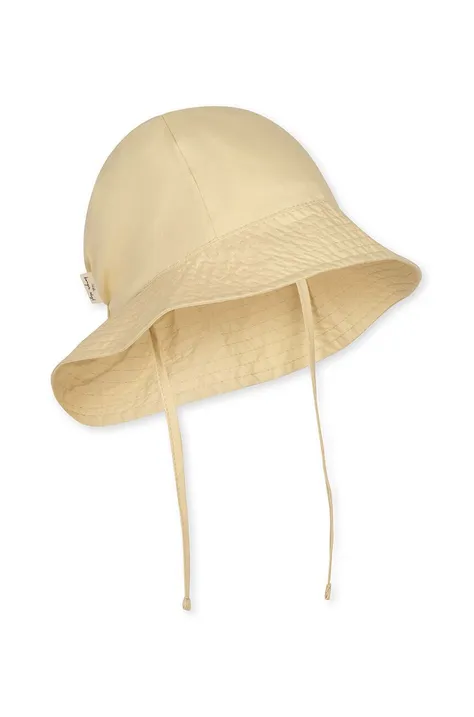Otroški bombažni klobuk Konges Sløjd rumena barva